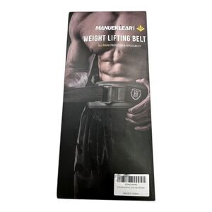 MANUEKLEAR Weight Lifting Belt Workout Squat Powerlifting Deadlift XL (42-47 In)